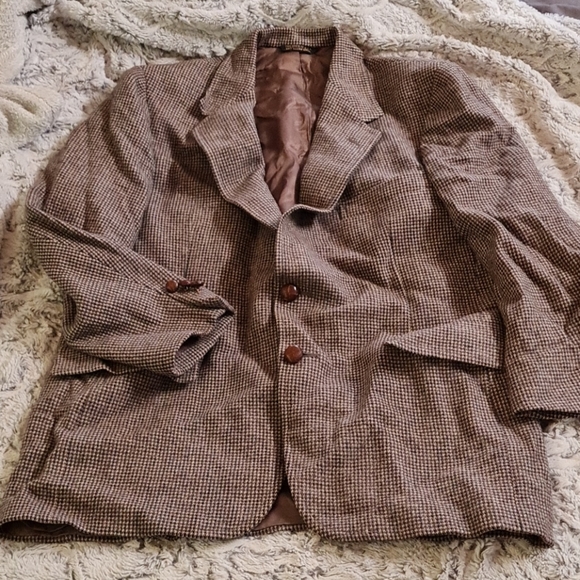 Barneys New York Other - VTG Barney's 100% Wool Suit Jacket Tweed Small